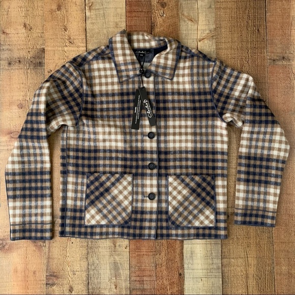 Charlie b collections reversible fall plaid button up coat - Picture 4 of 9